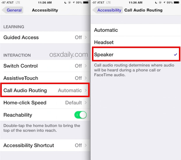 call audio routing iOS 13