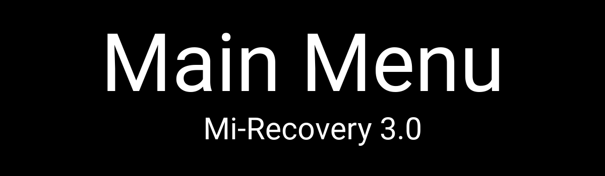 Redmi 7 Recovery Mode