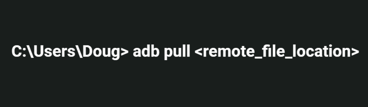 download files folders with adb pull